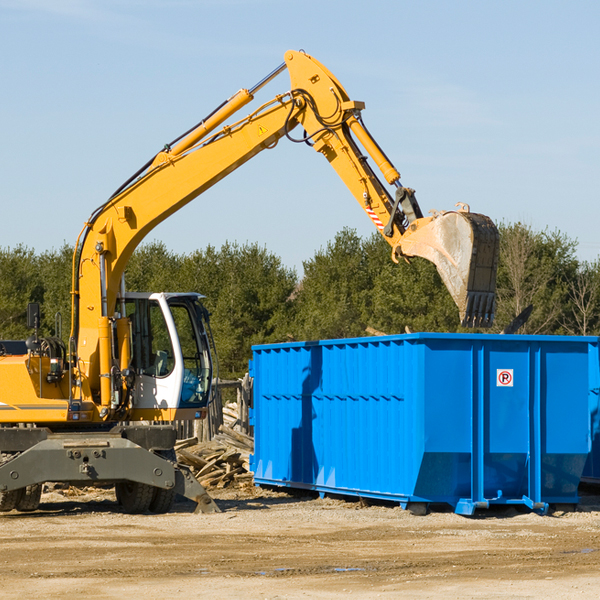 can i request a rental extension for a residential dumpster in Diana WV